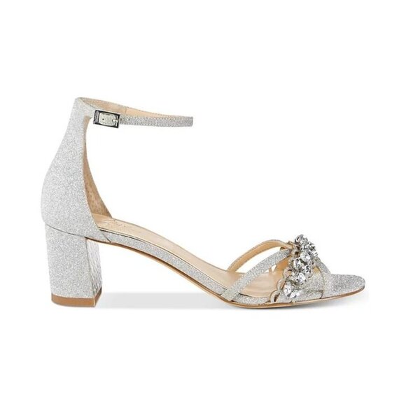 Jewel Badgley Mischka Women's Giona Block Heel Evening Sandals - Picture 3 of 5